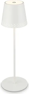 Produktbild von LED Akku-Tischleuchte Tischlampe höhenverstellbar IP44 weiß RGB innen außen