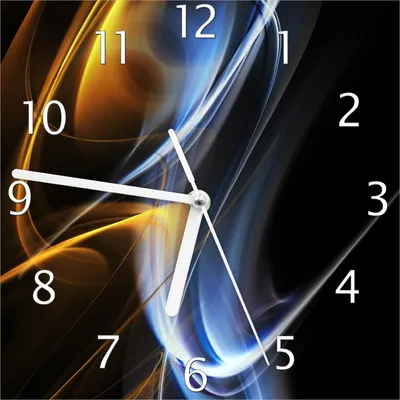 Produktbild von Wallario Design Wanduhr Abstraktes Design aus Echtglas, Größe 20 x 20 cm