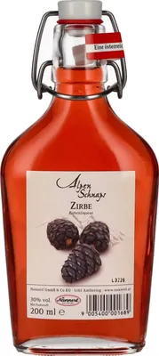 Image de Nannerl Alpenschnaps ZIRBE Zirbenliqueur 30% Vol. 0,2l in der Taschenflasche