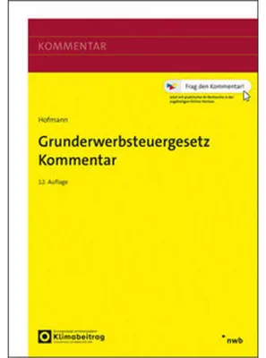 Produktbild von Grunderwerbsteuergesetz Kommentar