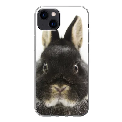 Produktbild von MuchoWow® Handyhülle Schutzhülle Hülle für iPhone 13 Kaninchen - Haustiere - Fell Silikon Softcase Handy Hülle - Karteninhaber