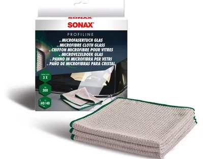 Obrázek produktu pro SONAX Utěrka z mikrovlákna na sklo (balení po 3 kusech)