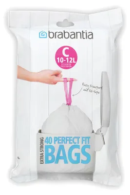 Immagine prodotto di Brabantia Sacchetti per rifiuti Code C 10 - 12 litri Confezione dispenser da 40 pezzi