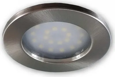 Produktbild von C-Light Flacher LED Einbaustrahler 230 V alu gebürstet 9252 - 2 W warmweiss