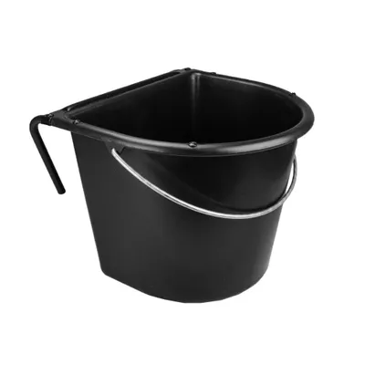 Obrázok produktu pre Kŕmny žľab 15 l s hákom a rukoväťou čierny