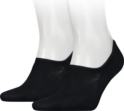 Produktbild von Tommy Hilfiger Herren 2er Pack Men Footie - 382024001 in schwarz und weiß, Farbe:Schwarz, Textil:43/46
