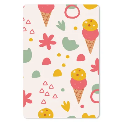 Produktbild von MuchoWow® Mauspad Mousepad Eiscreme - Sommer - Design 18x27 cm - Mousepads - Maus Mat - Pad - Mausunterlage