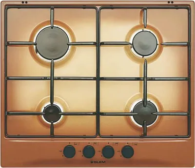 Produktbild von Glem Gas GT64TF, Braun, Integriert, 60 cm, Gaskochfeld, 4 Zone(n), 4 Zone(n)