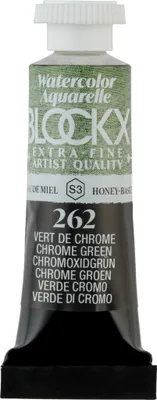 Produktbild von Blockx 3x Aquarellfarbe, Chromgrün - Tube 5ml - Chromgrün 43262BXC