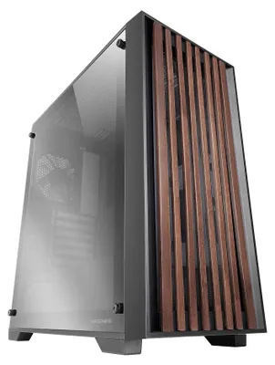 Immagine prodotto di Mars Gaming MC-WOODC, Midi Tower, PC, Nero, ATX, Micro ATX, Mini-ITX, Mesh, SGCC, Legno, Vetro cromato, Gaming
