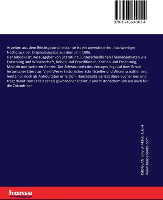 Produktbild von Arbeiten aus dem Reichsgesundheitsamte