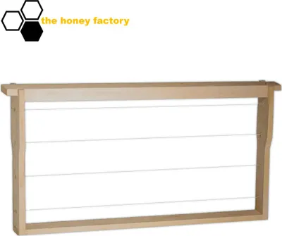 Produktbild von 30x Rähmchen Langstroth Ganzzarge 232 mm Modifiziert Hoffmann Seite 4-fach gedrahtet Linde