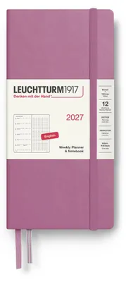Produktbild von LEUCHTTURM1917 Wochenkalender 2027 Dotted Wallet (B6+ x A6) mit Notizbuch - Term