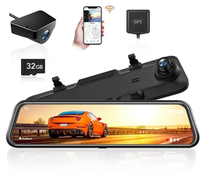 Produktbild von G840H - Spiegel Dashcam - 30,5 cm IPS Touchscreen - 2K 2160p Front+Heck - WLAN/WiFi & GPS - 170° Weitwinkel - Ohne Hardwire-Kit - Schwarz