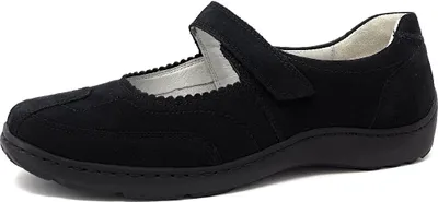 Produktbild von Waldläufer Henni Damenschuhe Slipper Schwarz, Schuhgröße:EUR 41.5 | UK 7.5