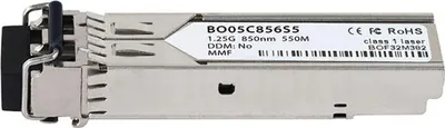 Produktbild von BlueOptics SFP-GE-SX-R-BO, Faseroptik, 1250 Mbit/s, SFP, SFP, SX, 550 m