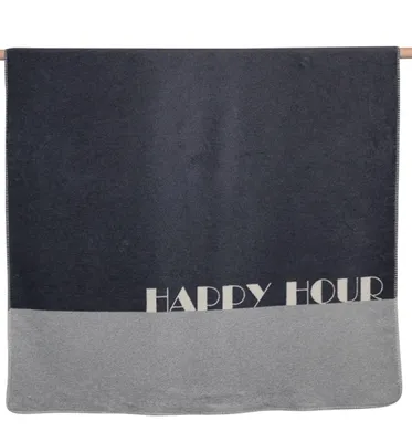 Produktbild von David Fussenegger Kurzflor- Wohndecke Savona 'Happy Hour' 150 x 200 cm Grau
