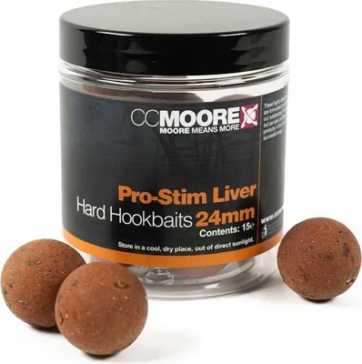 Productafbeelding van CC Moore Pro-Stim Liver Hard Hookbaits 24mm - 142g boilies