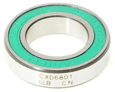 Produktbild von Enduro Bearings Bb Cxd 6801 Llb-bx Xd-15 Ceramic Hybrid Abec-5 Radial Lager Silber 12 x 21 x 5 mm Silber 12 x 21 x 5 mm