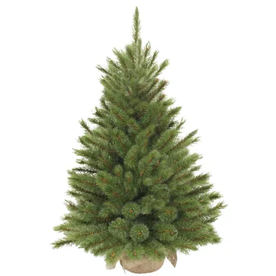 Image de Triumph Tree Forest Frosted Arbre de Noël artificiel dans un sac en jute - H90 x Ø62 cm - Vert