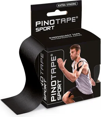 Zdjęcie produktu dla Taśma sportowa Pinotape czarna 5 cm x 5 m