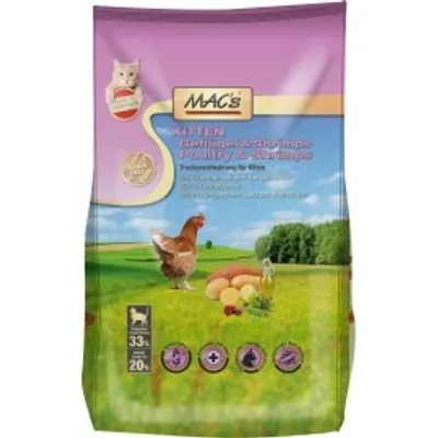 Produktbild von MAC's KITTEN GEFLÜGEL, Adult, jede Rasse, Geflügel, 7 kg, Getreidefrei