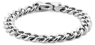 Produktbild von Herren-Stahlarmband Ellipse Cuban Chain DW0040166 - Lä nge: 19,5 cm