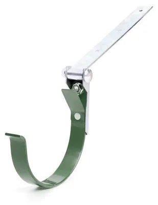 Immagine prodotto di BRYZA, gancio metallico per grondaie con giunto, diametro 75 mm, colore verde RAL 6020