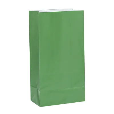Immagine prodotto di Unique Party Sacchetto di carta per feste (12 pezzi) SG5692 (Taglia unica) (Verde)