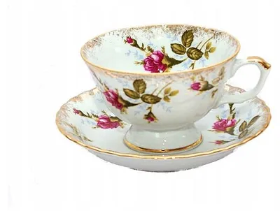 Produktbild von Chodzież Maria Teresa Teetasse mit Untertasse Goldene Rose