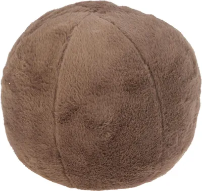 Immagine prodotto di Cuscino decorativo a forma di sfera, in Pelliccia sintetica, 24 cm – marrone, H&L