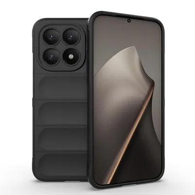 Produktbild von Mobigear Bumpy Schutzhülle für Xiaomi 15T – Flexible TPU-Hülle, Rückseite – Schwarz