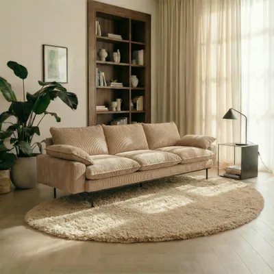 Productafbeelding van Organische, hoogpolige vloerkleden Mrcarpet, bruin/taupe, model Nesto, 200 x 290 cm (populair)