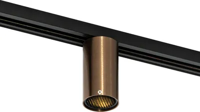 Produktbild von QAZQA - Modern Moderner Spot I Spotlight I Deckenspot I Deckenstrahler I Strahler I Lampe I Leuchte Dunkelbronze für 1-Phasen-Schienensystem I Spotlight I Deckenspot I Deckenstrahler I Strahler GU10 5