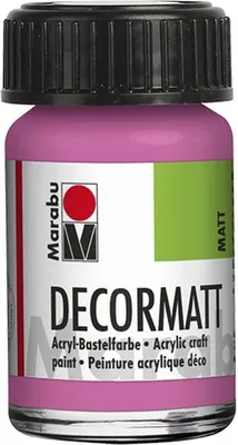 Immagine prodotto di Marabu 1401 39 033 Decormatt Acryl, rosa 033, 15 ml