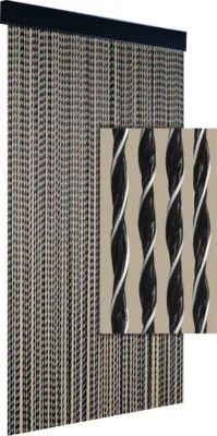 Obrázok produktu pre Záves na dvere Demi čierna/biela 90x210 cm