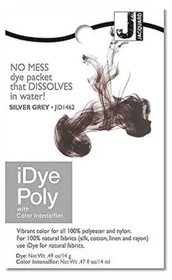 Image de Jacquard iDye Poly, colorant textile pour fibres synthétiques, 14 g, gris argenté