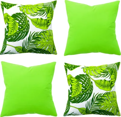 Produktbild von Amilian 4er Set, 40x40 cm 16x16 inch, Dekoratives Kissen, Dekokissen mit Füllung mit Kissenbezug, Sofakissen für Wohnzimmer Kinder Deko