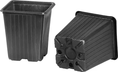 Image de Pot de fleurs Strend Pro, pour semis, carre, 11x11x11,5 cm - lot de 10 pièces