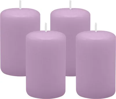 Produktbild von 4er Set Adventskranzkerzen Mittelflieder Ø 50 x 80 mm