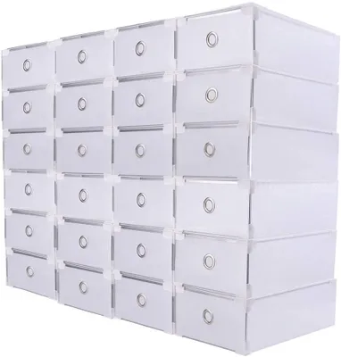 Obrázek produktu pro 20X Box na boty Skladování bot Box na boty Plastové stohovatelné 31 * 20 * 11 cm