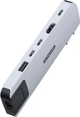 Produktbild von Sitecom AC-2001 6-in-2 Multiport-Hub für MacBook Air (M1/M2/M3) Silber