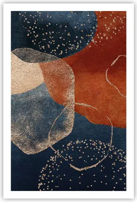 Produktbild von Poster - Poster ohne Rahmen - Die Farben Formen Geometrie - 61x91,5 cm - Wand Bild - Wanddeko - Wandbilder - Kunstposter - Wandposter - Bilder - Kunstdruck - Wanddekoration - Wandbild P2XPA61x91-5098