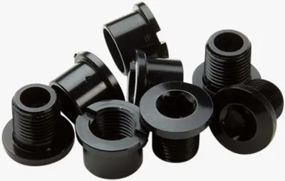 Produktbild von Race Face Kettenblattschrauben, M8x8.5mm, 4 Stk., Aluminium, schwarz - aktuel...