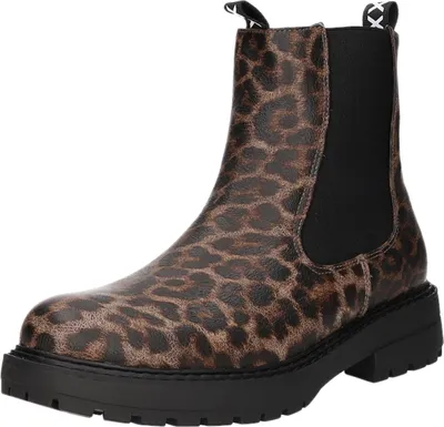 Produktbild von BOXX Damen-Stiefelette Leopard-Braun-Schwarz, Farbe:braun, EU Größe:40