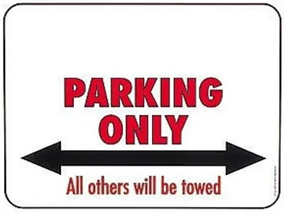 Produktbild von Parkschild - neutral - Parking Only - 308845 - Gr. 40 x 30 cm
