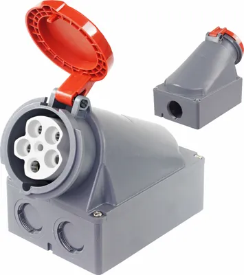 Produktbild von CEE Wandsteckdose 63A 5-polig 400V IP44 Starkstrom