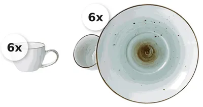 Produktbild von Espressotassen Set 12 tlg. Cosmo blau