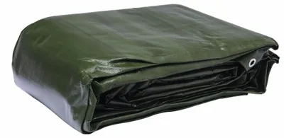 Productafbeelding van Multifunctionele zwarte en groene zeildoek, 240 g/m², WERKA PRO