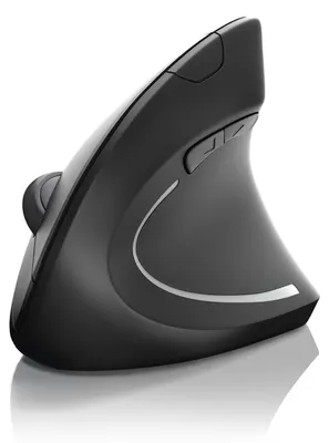 Produktbild von CSL - optische Wireless kabellos Funk Maus - vertikale Ausführung - ergonomisches Design - Vorbeugung gegen Mausarm Tennisarm - besonders armschonend - 5 Tasten
